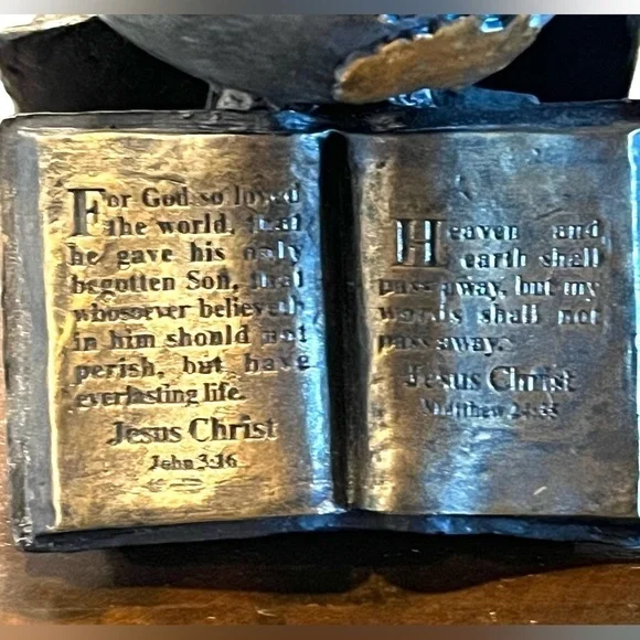 Signed Max Greiner Earth Globe The Great Commission Numbered Bible Sculptures